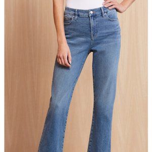 GOOD AMERICAN good straight deco yoke jeans denim size 6 NWT blue #524